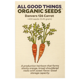 All Good Things Organic Seeds Danvers 126 Carrot