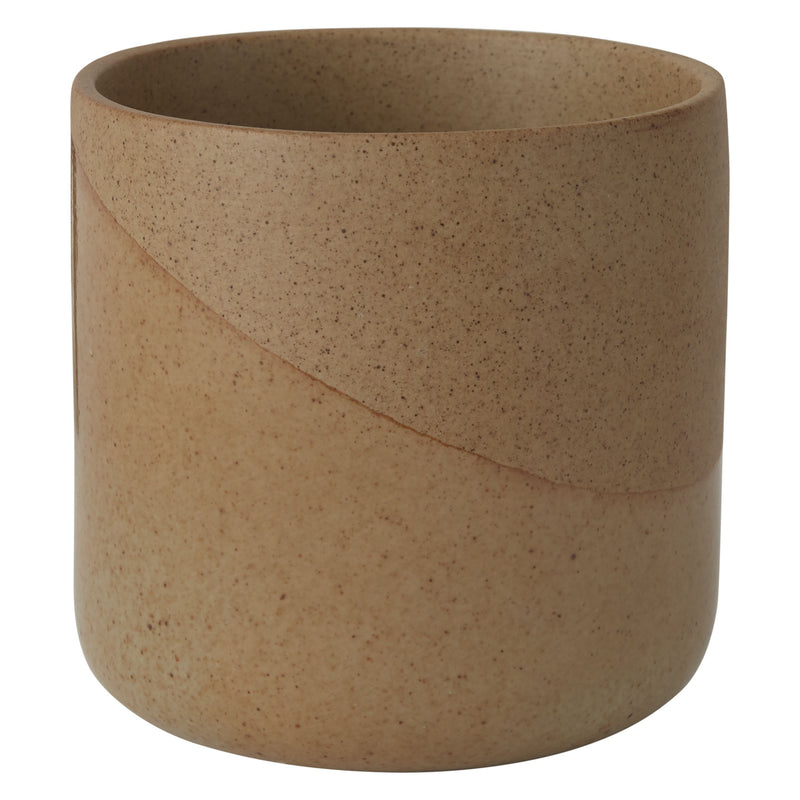 Orange Asymmetrical Two-Toned Pot