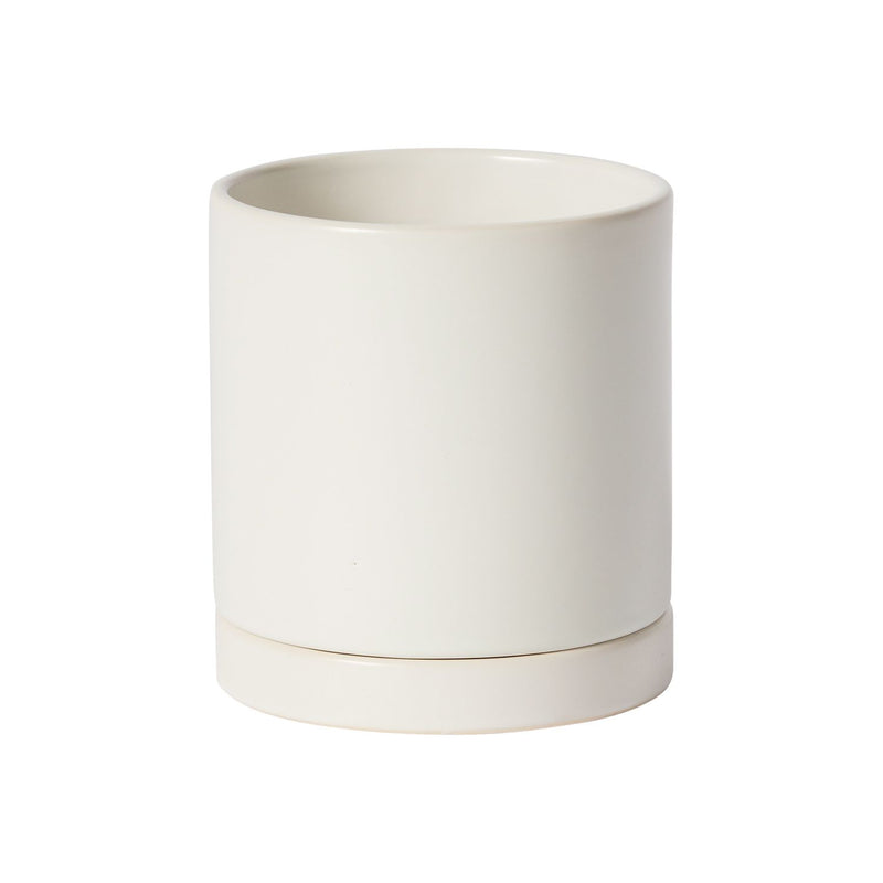 Modern Glazed White Pot