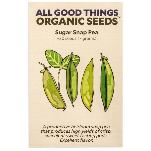 All Good Things Organic Seeds Sugar Snap Pea