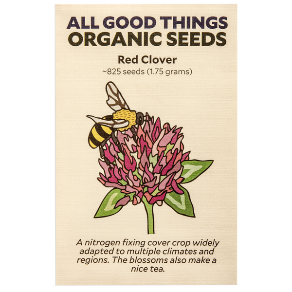 All Good Things Organic Seeds Red Clover