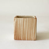 2" Marbled Square Ceramic Mini Pot