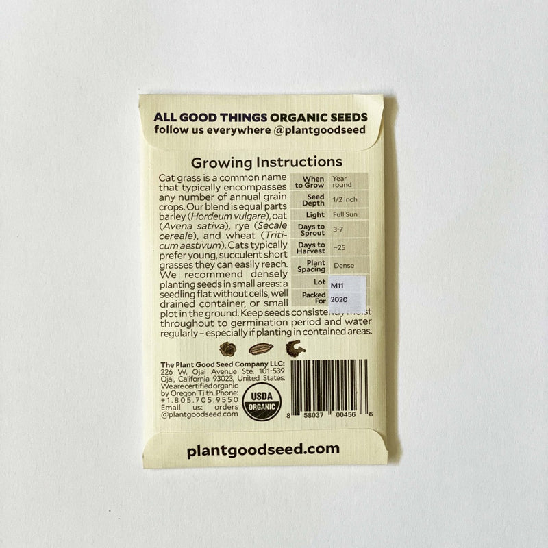 Plant Good Seed Ivan's Cat Grass Seeds