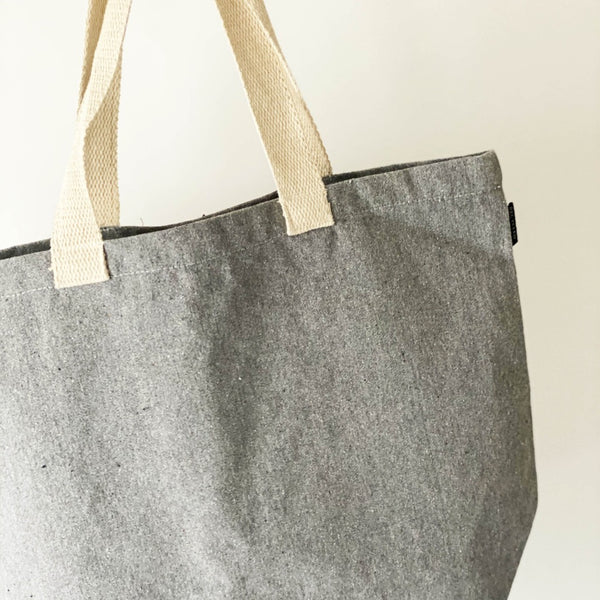 recycled canvas tote bag