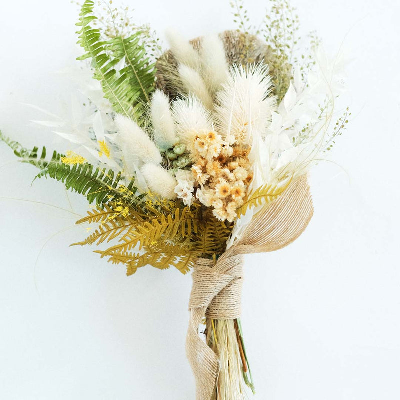 Medium Creams & Greens Dried Bouquet