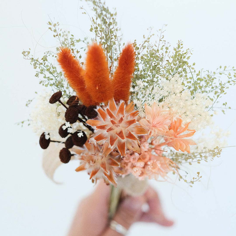 Small Rust & Blush Dried Bouquet