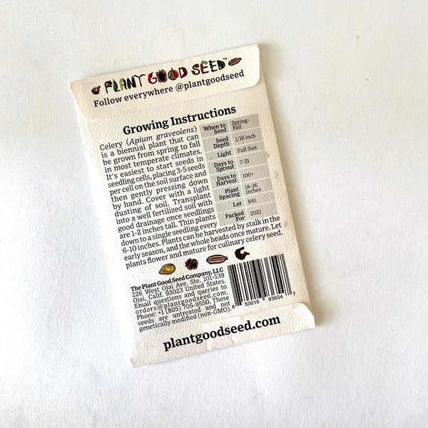 Plant Good Seed Tango Celery 